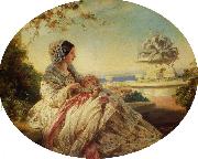 Franz Xaver Winterhalter Queen Victoria with Prince Arthur China oil painting reproduction